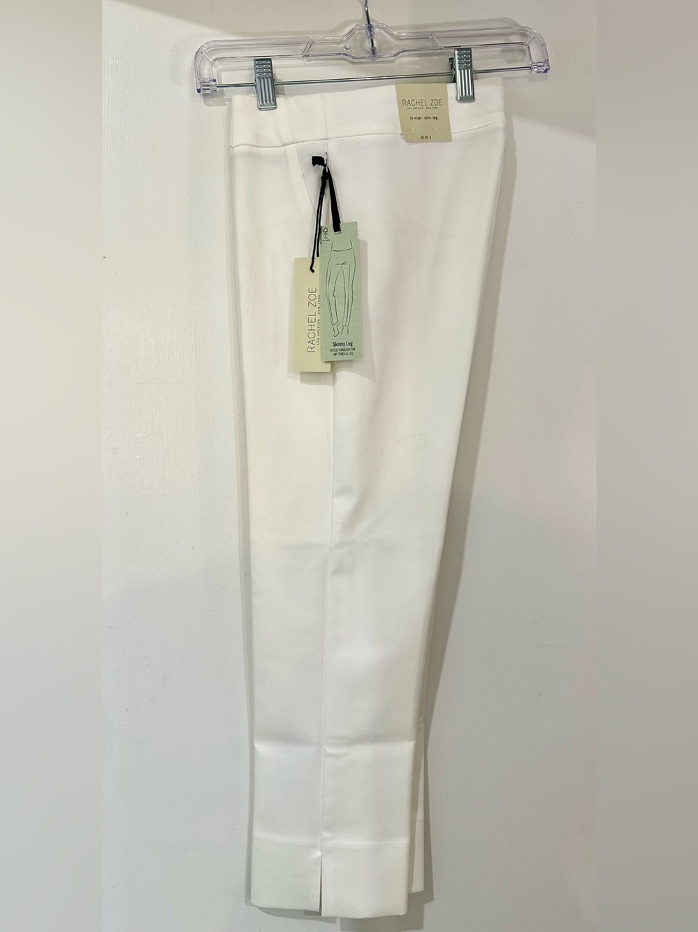 Rachel Zoe White Ankle Crop Skinny Pants